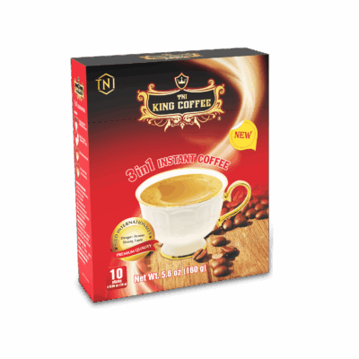 Cà Phê Hòa Tan 3IN1 KING COFFEE - Hộp 10 gói x 16g